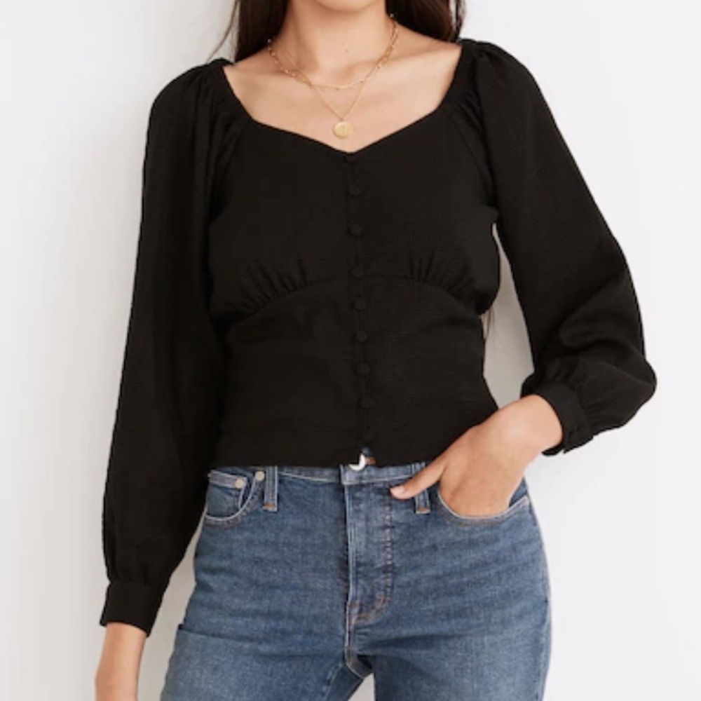 Madewell Preston Puff-Sleeve Top
